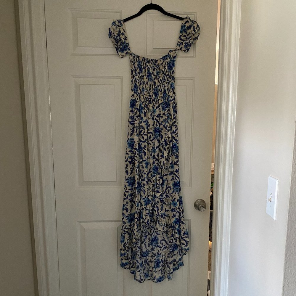 Lucy Love Blue and White Floral Maxi Dress
